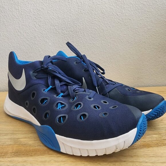 Nike Mens Zoom Hyperquickness TB Basketball Shoes 749883-404 Royal Blue Size 15 - Picture 3 of 13